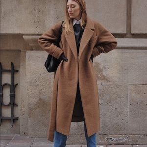 Elementy Camel Wool Coat